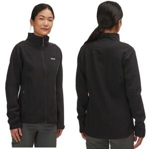 Patagonia Adze Jacket embroidered outdoor hiking windbreaker black Sz medium